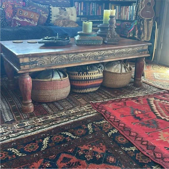 African Bolga basket. Ethnic, tribal, eclectic, unique, hippie, boho home vibes - Picture 4 of 16